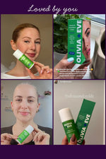 Collage of people using Olivia + Eve skincare products with text 'Loved by you' at the top.
