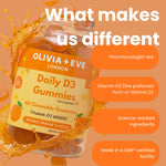 Olivia + Eve Daily D3 Gummies Max 4000IU