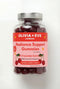 Jar of Olivia + Eve Radiance Support Gummies on a white background
