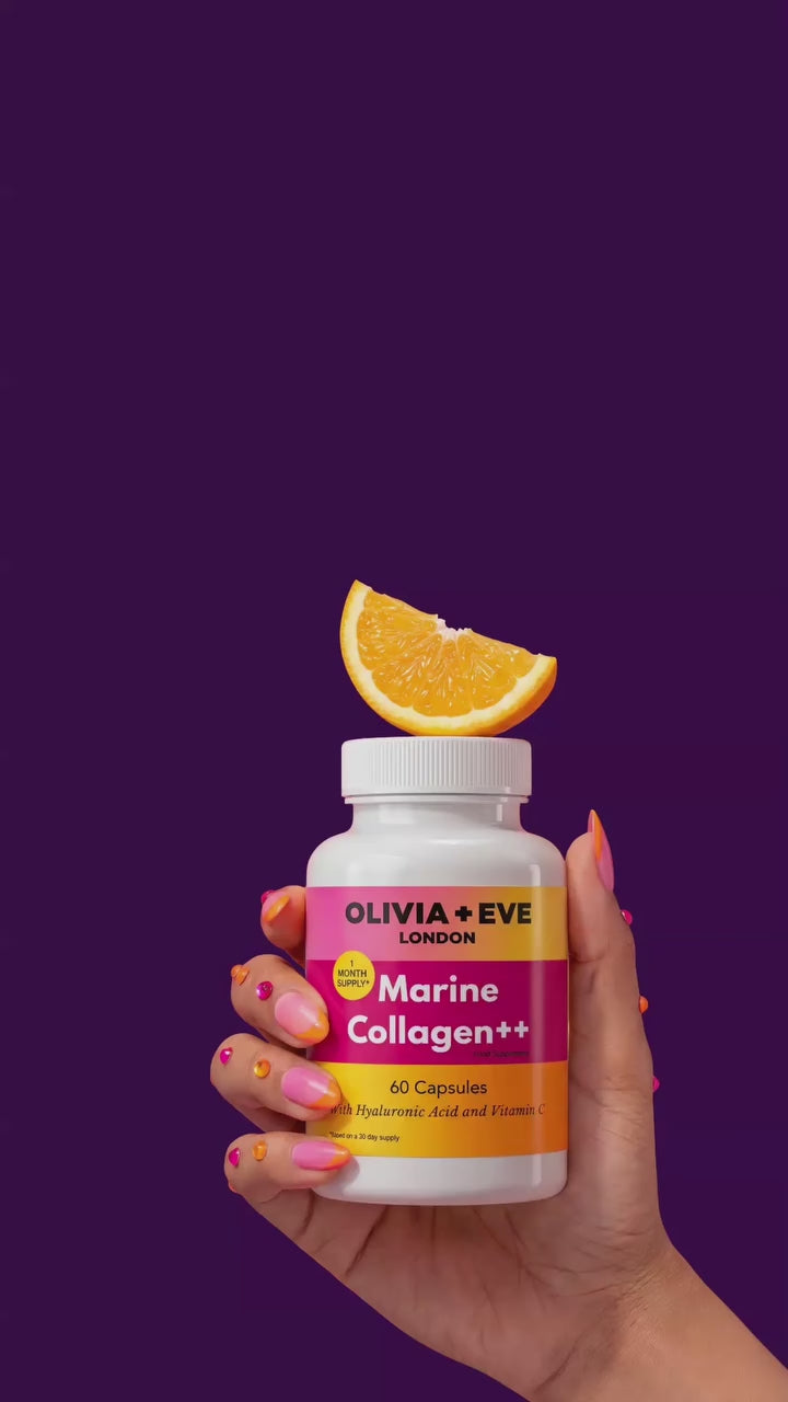 Olivia + Eve Marine Collagen++ Supplements with Hyaluronic Acid and Vitamin C