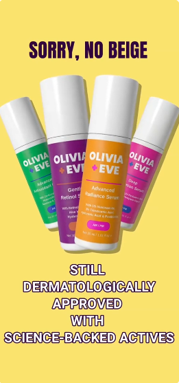 Sorry no beige - still dermatologically approved with science backed supplements - Olivia + Eve