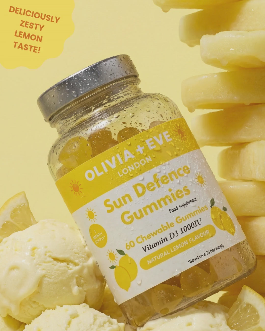 Olivia + Eve London Sun Defence Gummies 1000IU